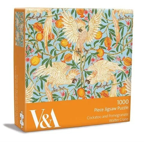Cockatoo & Pomegranate 1000 piece jigsaw puzzle box