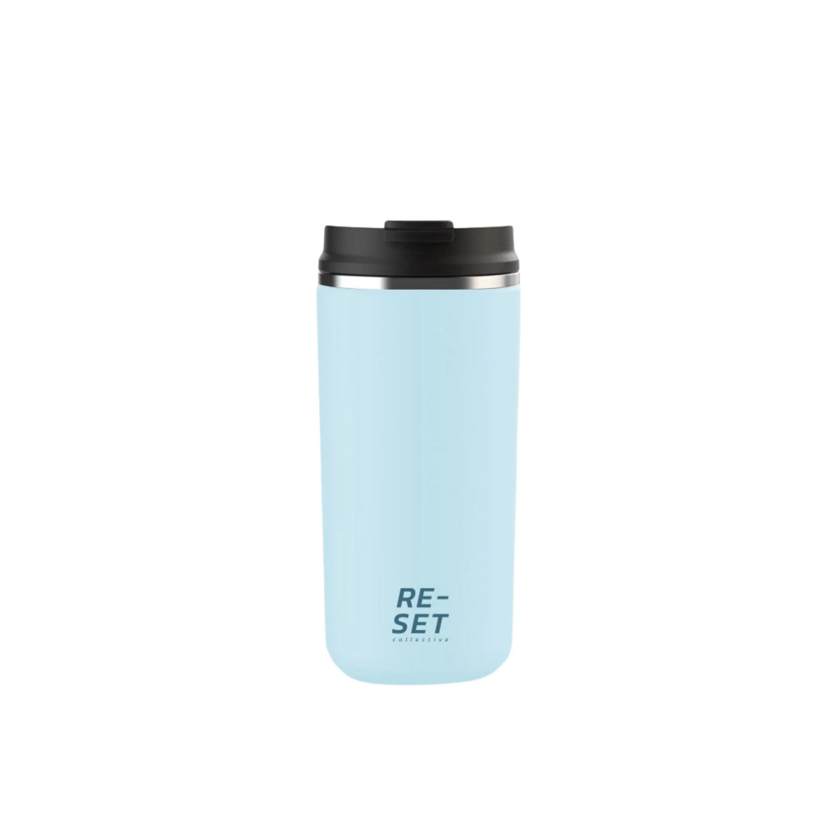 Heatlock insulated 12oz reusable coffee cup in duck egg blue