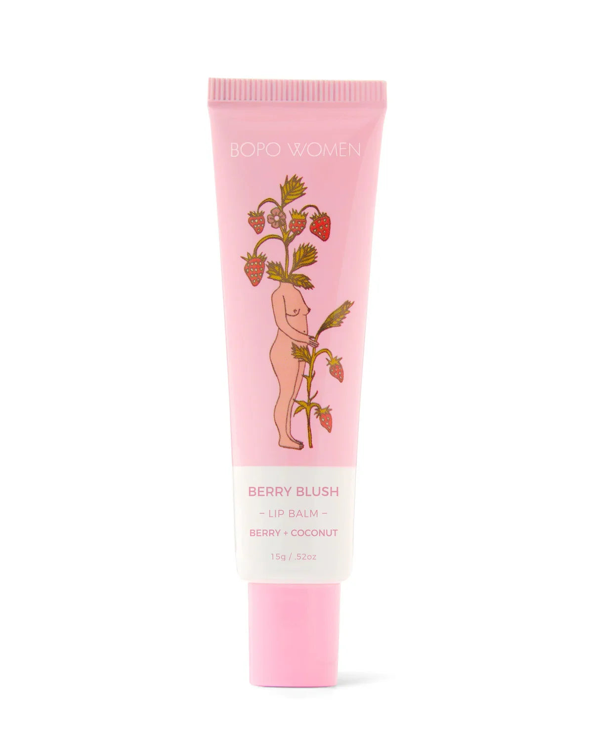 Berry Blush lip balm in a pink tube