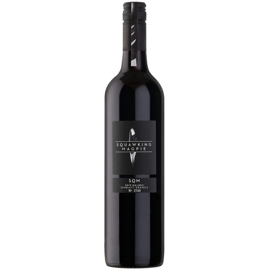 Squawking Magpie SQM Malbec 2019 bottle