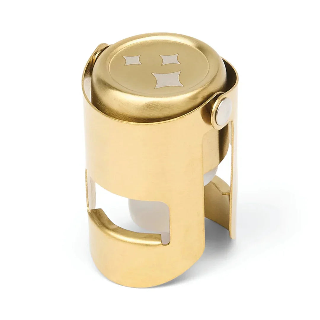 Timmy gold stainless steel champagne bottle stopper