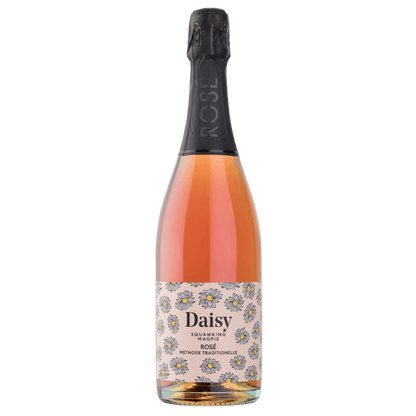Squawking Magpie Daisy Rosé Méthode Traditionnelle sparkling bottle